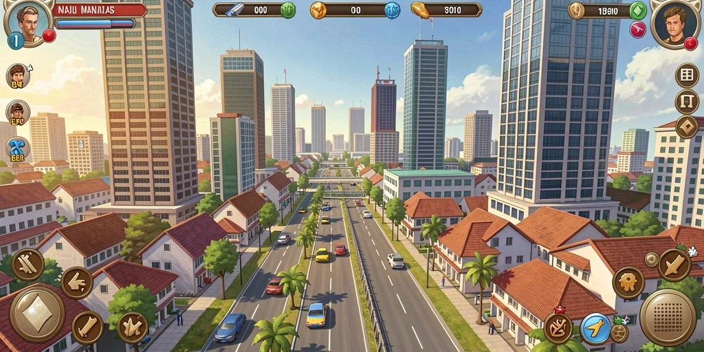9939 - Tangkapan layar: Menunjukkan pemandangan indah dalam game.